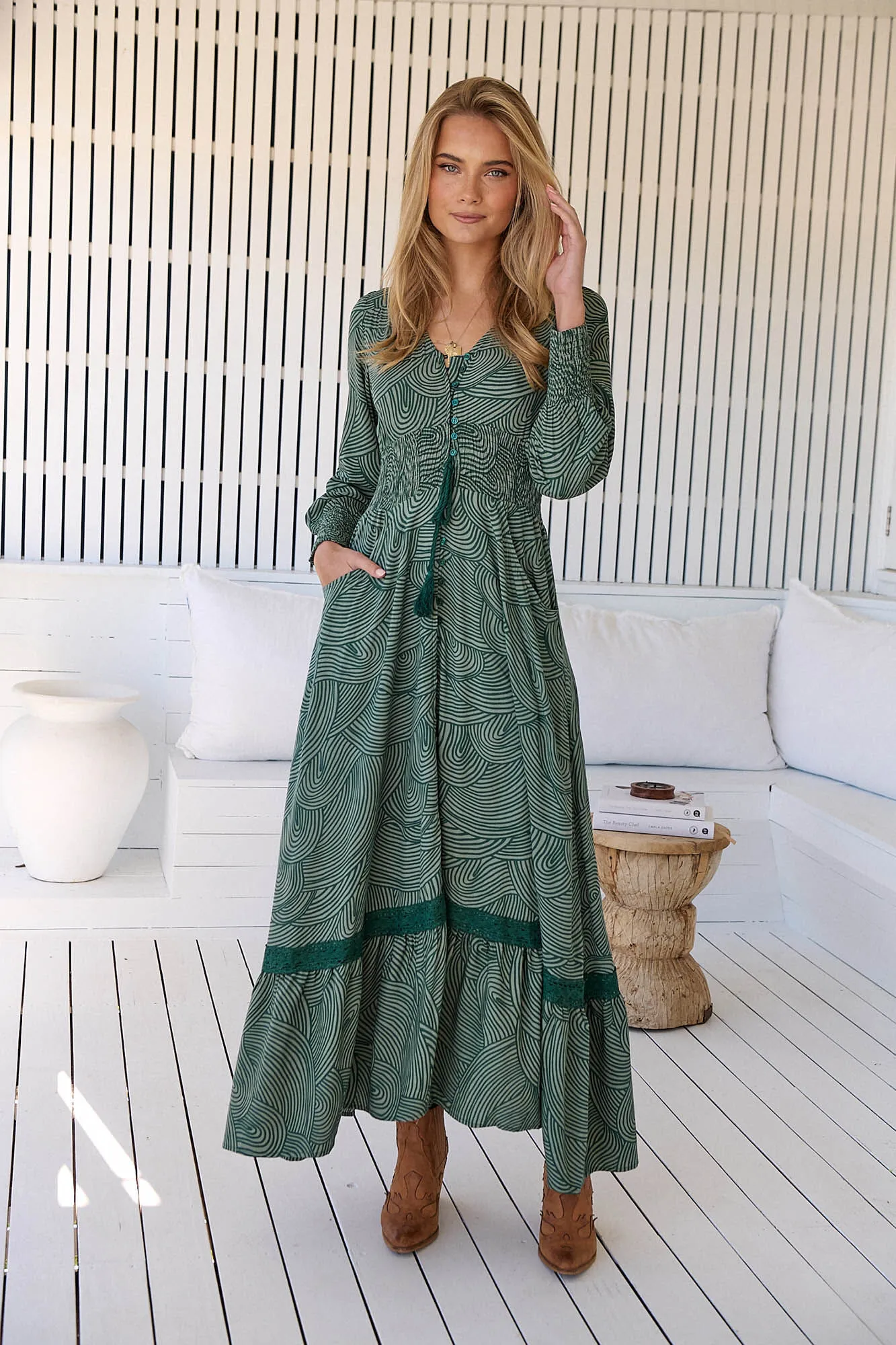 Jaase Vestido maxi Sabrina estampado