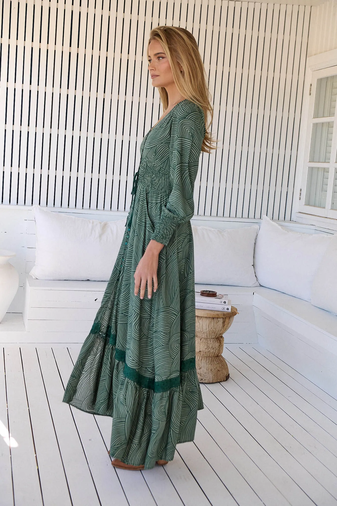 Jaase Vestido maxi Sabrina estampado
